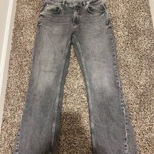 Zara Men's Charcoal Straight Jeans